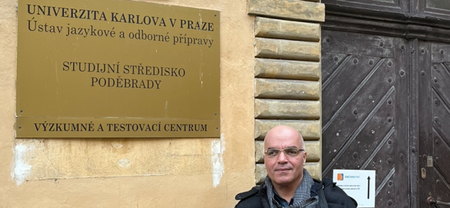 Dr. Yosef Mahagna at the ÚJOP preparatory institute in Poděbrady